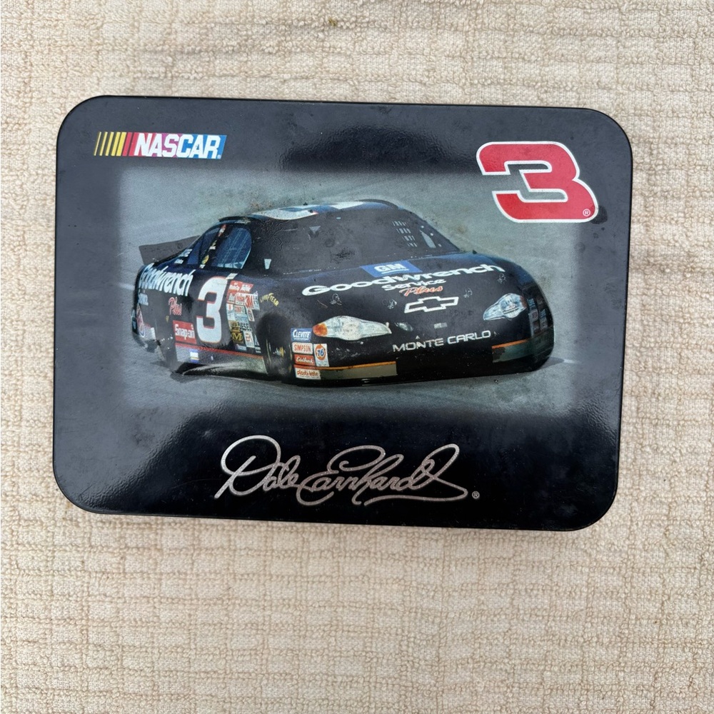 NASCAR Dale Earnhardt Black Tin Box